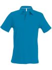 Férfi rövid ujjú galléros piké póló, Kariban KA241, Tropical Blue-2XL