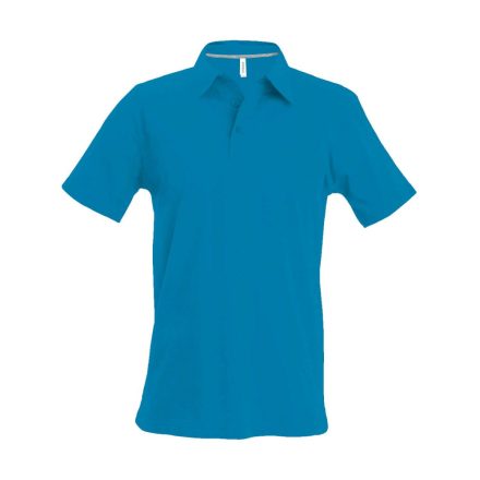 Férfi rövid ujjú galléros piké póló, Kariban KA241, Tropical Blue-XL