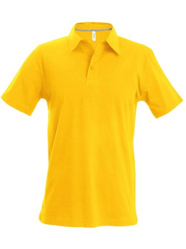 Férfi rövid ujjú galléros piké póló, Kariban KA241, Yellow-2XL