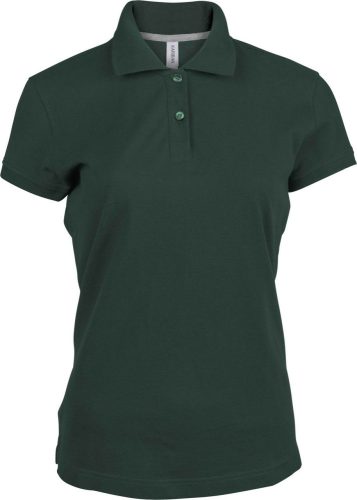 Női rövid ujjú galléros piké póló, Kariban KA242, Forest Green-3XL