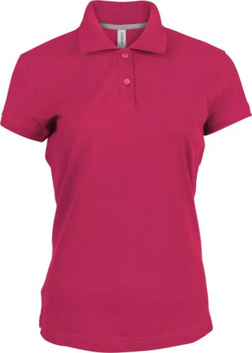 Női rövid ujjú galléros piké póló, Kariban KA242, Fuchsia-2XL