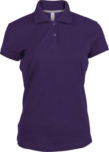 Női rövid ujjú galléros piké póló, Kariban KA242, Purple-2XL