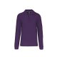 Férfi hosszú ujjú galléros piké póló, Kariban KA243, Purple-2XL