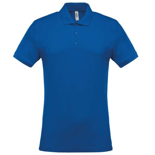 Férfi galléros piké póló, rövid ujjú, Kariban KA254, Light Royal Blue-4XL