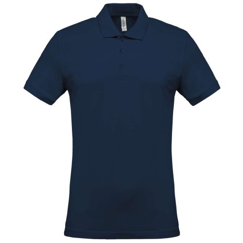 Férfi galléros piké póló, rövid ujjú, Kariban KA254, Navy-2XL