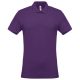 Férfi galléros piké póló, rövid ujjú, Kariban KA254, Purple-2XL