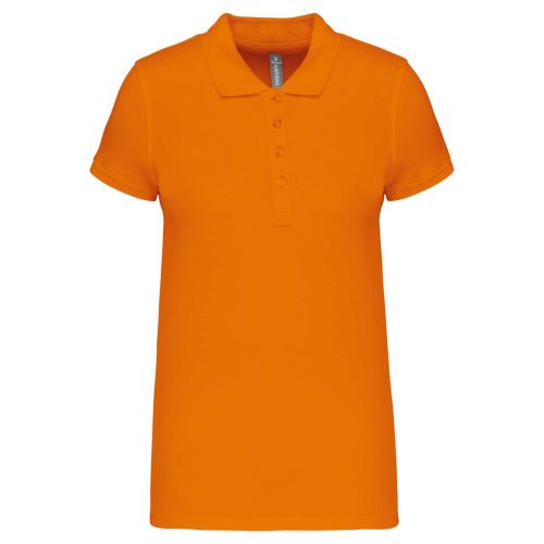 Női galléros piké póló, rövid ujjú, Kariban KA255, Orange-3XL