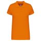 Női galléros piké póló, rövid ujjú, Kariban KA255, Orange-3XL