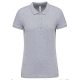 Női galléros piké póló, rövid ujjú, Kariban KA255, Oxford Grey-XS