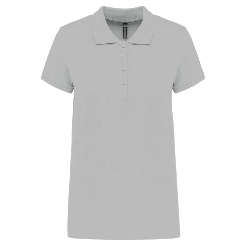 Női galléros piké póló, rövid ujjú, Kariban KA255, Snow Grey-2XL