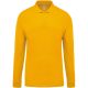 Férfi galléros hosszú ujjú piké póló, Kariban KA256, Yellow-4XL