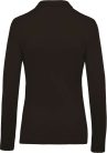 Női galléros hosszú ujjú piké póló, Kariban KA257, Dark Grey-3XL