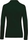 Női galléros hosszú ujjú piké póló, Kariban KA257, Forest Green-2XL