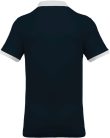 Férfi galléros piké póló, kontrasztos passzékkal, Kariban KA258, Navy/Oxford Grey-3XL