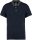 Férfi galléros jersey póló, kontrasztos gallérral, Kariban KA260, Navy/Dark Grey Heather-2XL