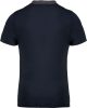 Férfi galléros jersey póló, kontrasztos gallérral, Kariban KA260, Navy/Dark Grey Heather-2XL