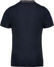 Férfi galléros jersey póló, kontrasztos gallérral, Kariban KA260, Navy/Dark Grey Heather-S