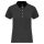 Női galléros jersey póló, kontrasztos gallérral, Kariban KA261, Dark Grey Heather/Black-L