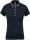 Női galléros jersey póló, kontrasztos gallérral, Kariban KA261, Navy/Dark Grey Heather-L