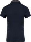 Női galléros jersey póló, kontrasztos gallérral, Kariban KA261, Navy/Dark Grey Heather-S