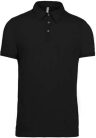 Férfi galléros rövid ujjú jersey póló, Kariban KA262, Black-2XL