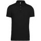 Férfi galléros rövid ujjú jersey póló, Kariban KA262, Black-L