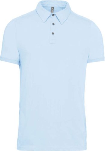 Férfi galléros rövid ujjú jersey póló, Kariban KA262, Sky Blue-2XL