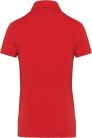 Női galléros rövid ujjú jersey póló, Kariban KA263, Red-XS