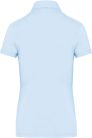 Női galléros rövid ujjú jersey póló, Kariban KA263, Sky Blue-XS