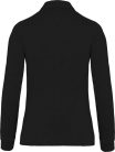 Női galléros hosszú ujjú jersey póló, Kariban KA265, Black-2XL