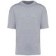 Uniszex szélesebb szabású környakas póló, Kariban KA3008, Oxford Grey-XL