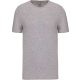 Férfi rövid ujjú környakas sztreccs póló, Kariban KA3012, Light Grey Heather-3XL