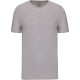 Férfi rövid ujjú környakas sztreccs póló, Kariban KA3012, Light Grey Heather-XL