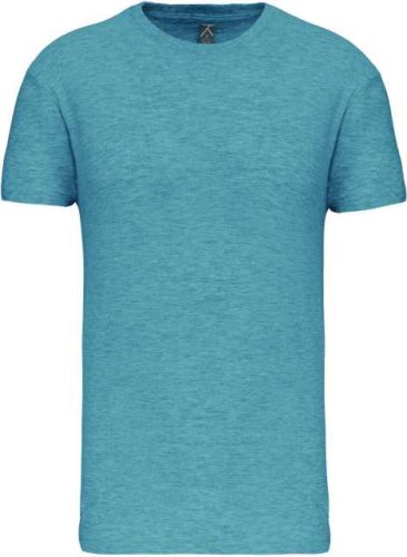 Férfi organikus rövid ujjú póló, Kariban KA3025IC, Cloudy Blue Heather-3XL