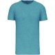 Férfi organikus rövid ujjú póló, Kariban KA3025IC, Cloudy Blue Heather-3XL