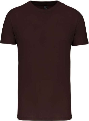 Férfi organikus rövid ujjú póló, Kariban KA3025IC, Chocolate-2XL