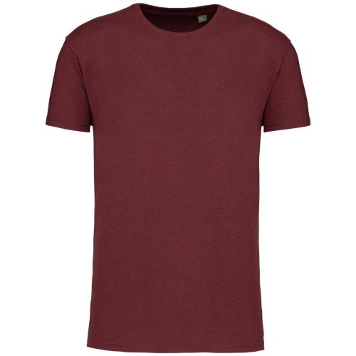 Férfi organikus rövid ujjú póló, Kariban KA3025IC, Wine Heather-XL