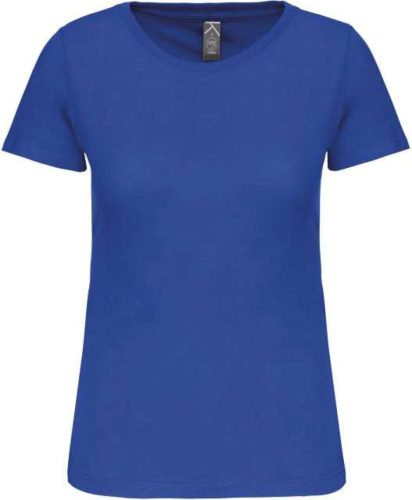 Női organikus kereknyakú rövid ujjú póló, Kariban KA3026IC, Light Royal Blue-2XL