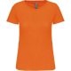 Női organikus kereknyakú rövid ujjú póló, Kariban KA3026IC, Orange-2XL