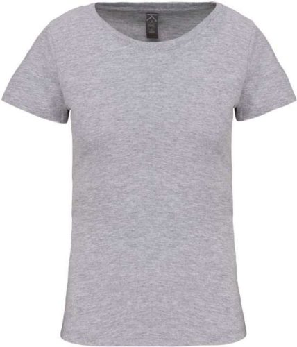 Női organikus kereknyakú rövid ujjú póló, Kariban KA3026IC, Oxford Grey-2XL