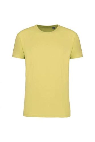 Uniszex  körkötött organikus póló rövid ujjú, Kariban KA3032IC, Lemon Yellow-2XL