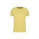 Uniszex  körkötött organikus póló rövid ujjú, Kariban KA3032IC, Lemon Yellow-2XL