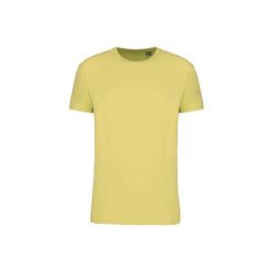   Uniszex  körkötött organikus póló rövid ujjú, Kariban KA3032IC, Lemon Yellow-XS