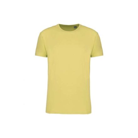 Uniszex  körkötött organikus póló rövid ujjú, Kariban KA3032IC, Lemon Yellow-XS