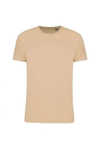 Uniszex  körkötött organikus póló rövid ujjú, Kariban KA3032IC, Light Sand-2XL