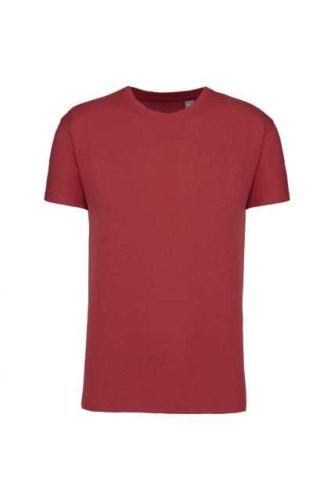 Uniszex  körkötött organikus póló rövid ujjú, Kariban KA3032IC, Terracotta Red-3XL