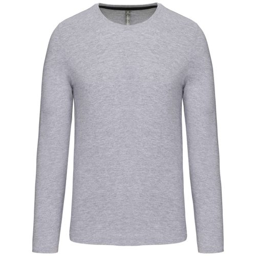 Férfi kereknyakú hosszú ujjú póló, Kariban KA359, Oxford Grey-2XL