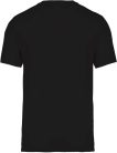 Férfi organikus környakas póló kontrasztos színű zsebbel, Kariban KA375, Black/Grey Heather-2XL