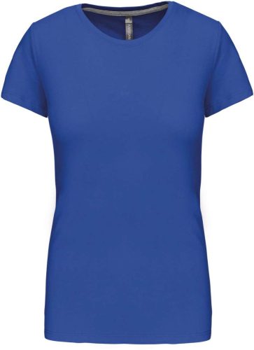 Női rövid ujjú környakas pamut póló, Kariban KA380, Light Royal Blue-3XL