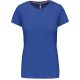 Női rövid ujjú környakas pamut póló, Kariban KA380, Light Royal Blue-3XL